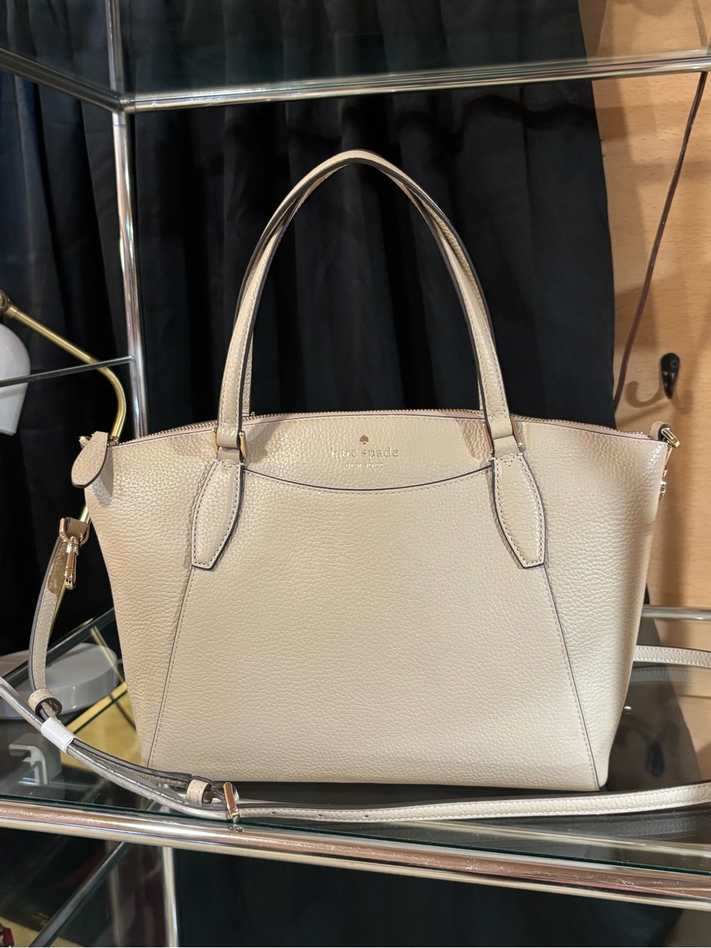 kate spade Pebbled Leather Monica satchel